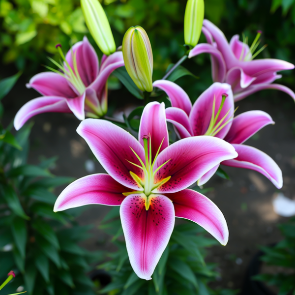 紫花百合