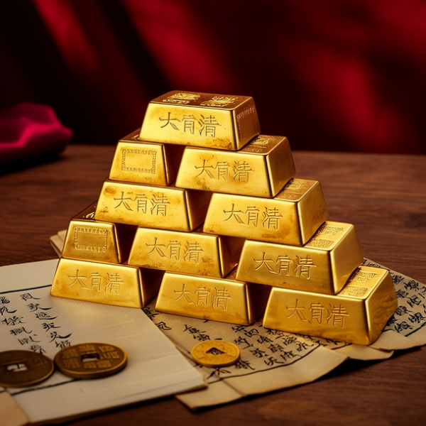 大清金条图片