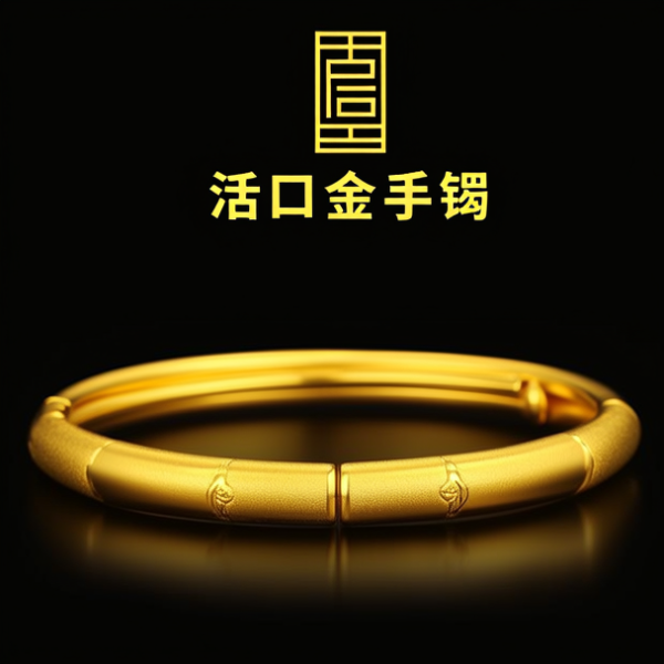 活口金手镯图片