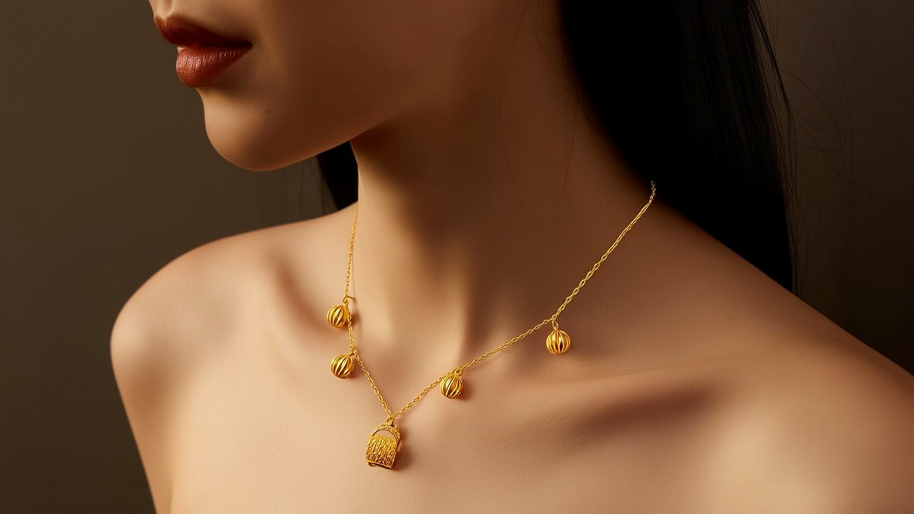 女装金项链图片