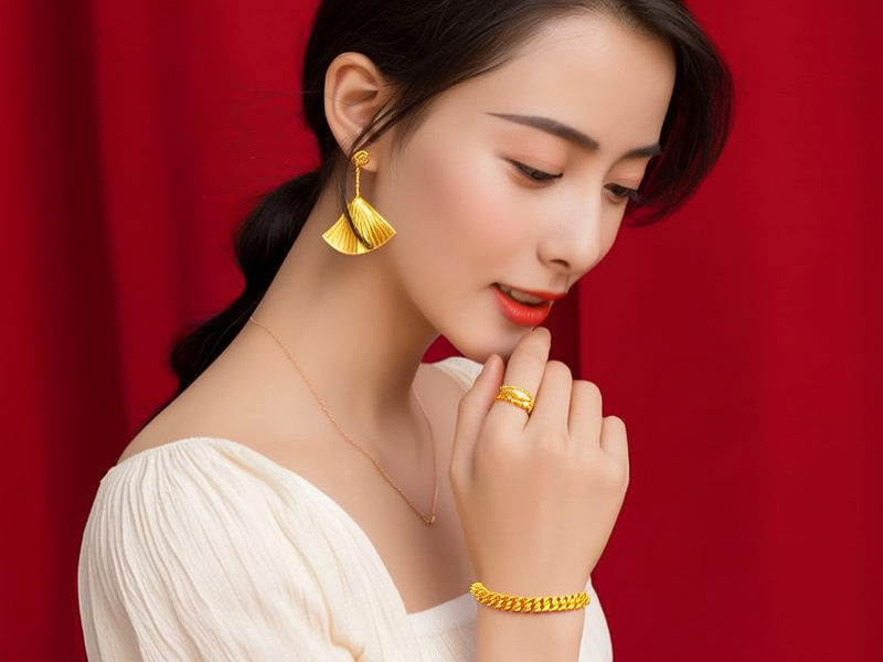 黄金女手链图片