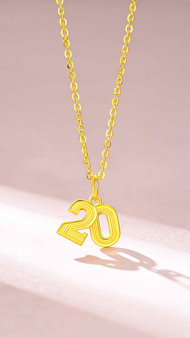 黄金20克的项链图片
