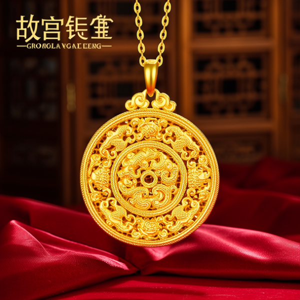 故宫黄金吊坠图片大全